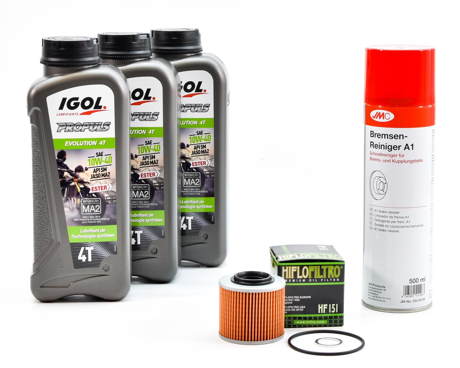 Kit vidange IGOL 10W40 pour moto BMW F 650 ST 1997-2000 avec filtre et joints