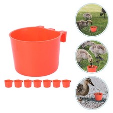 8 Pcs Parrot Cage Water Dish Feeding Trays for Bird Bowls Feeder