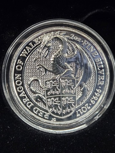 Queen's Beast 2oz silver bullion coin set with box - Picture 12 of 12