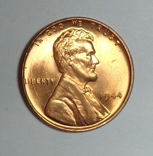 1944-P Lincoln Wheat Penny Cent Red BU Uncirculated From Original Roll