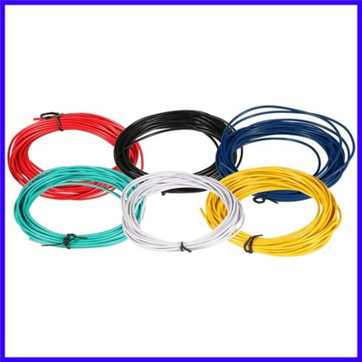 #ad #ad 28 Gauge PVC 1007 Solid Electric Wire Kit 6 Color Each 20 ft 28 AWG 1007 Hook... $19.79