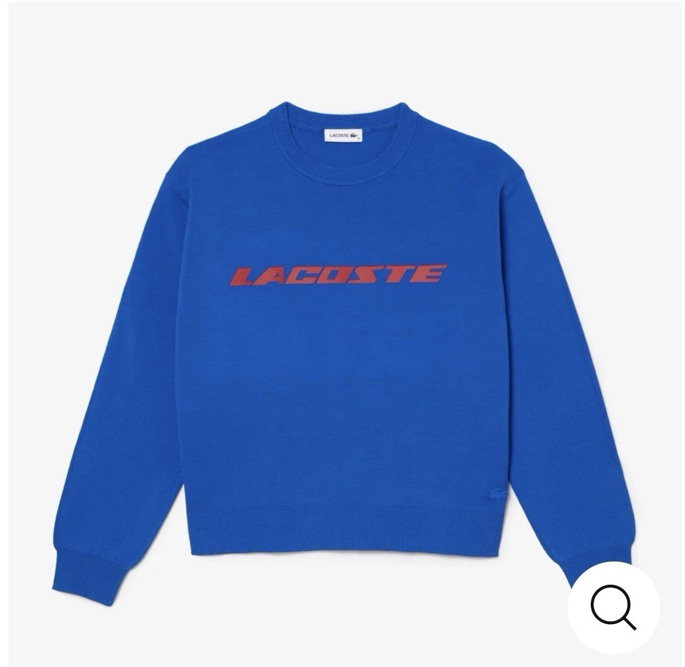 WOMEN'S LACOSTE CONTRAST BRANDED SWEATER RRP £185