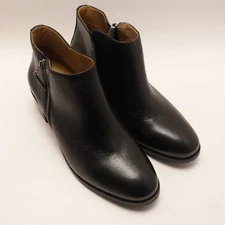 Samuel Hubbard Women's 8.5 M 'Valencia' Ankle Boot Black Leather Zipper Boots