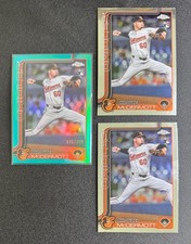 2025 Topps Chrome Baseball Orioles Chayce Mcdermott (Lot of 3) Base + Aqua /299
