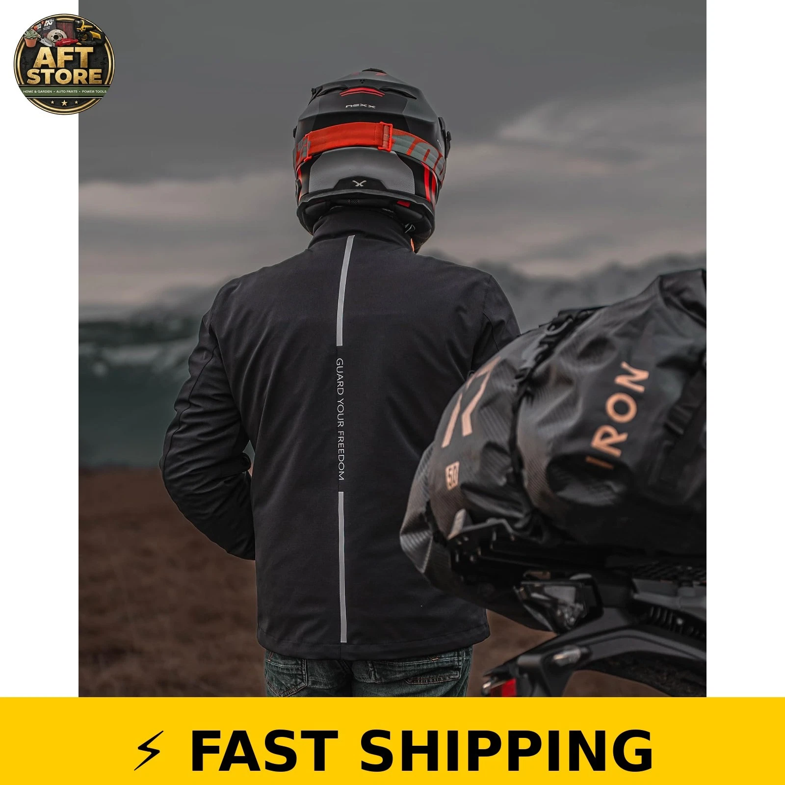 RIDEIRON Motorcycle Jacket CE Certified Windproof XL image 8