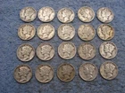 20 SILVER MERCURY DIMES WITH DATES     lot 4