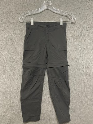 REI Pants Kid Boys Size Small Gray Convertible Zip Off Legs Nylon Outdoors