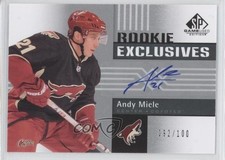 2011-12 SP Game Used Edition Rookie Exclusives 92/100 Andy Miele #RE-AM Auto 1x1