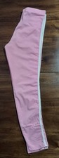 Big Girls size 11-12 Adidas Pink w/ 3 White Stripes Active Leggings