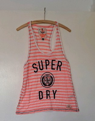 Super Dry Damen Top, Mehrfarbig, Gr.L,Brustweite ca 45 cm,Länge ca 68 cm 