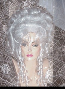 Sin City Wigs White Up Do Drag Queen Big Hair Marie Antoinette