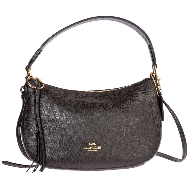 COACH WOMEN'S LEATHER CROSS-BODY MESSENGER SHOULDER BAG SUTTON BLACK 0CC for sale online
