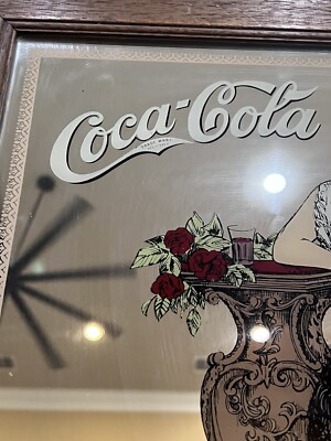 VINTAGE COCA COLA MIRROR VICTORIAN 22”x16” | eBay