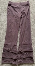 Matilda Jane Finn Pants Brown Youth Sz.14 Tiered Leg Pull On Stretch