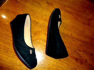 Belladia Womens size 9M Black Suede Wedge Dress Shoes | eBay Belladia Womens size 9M Black Suede Wedge Dress Shoes | eBay