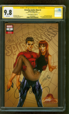 Amazing SPIDER MAN 2 CGC SS 9.8 J Scott Campbell Mary Jane Ed D
