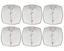 WEISSESTAL SET 6 PIATTI DOLCE Ø 16 CM IN PORCELLANA CON FILO PREZIOSO - BERRY