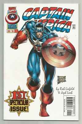 CAPTAIN AMERICA #1 ~ 1ST APP. BUCKY RIKKI BARNES ~ VF- 1996 MARVEL COMICS