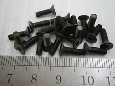 M3 x 10MM machine screw flat socket soc cap steel black din7991 lot of 50 #1405