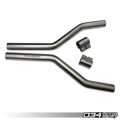034 Motorsport Res-X Front Resonator Delete Exhaust for Audi S4 S5 B9 3.0 TFSI