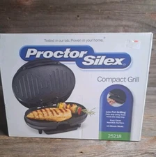 Proctor Silex Portable Grill Durable Compact Grill In Box