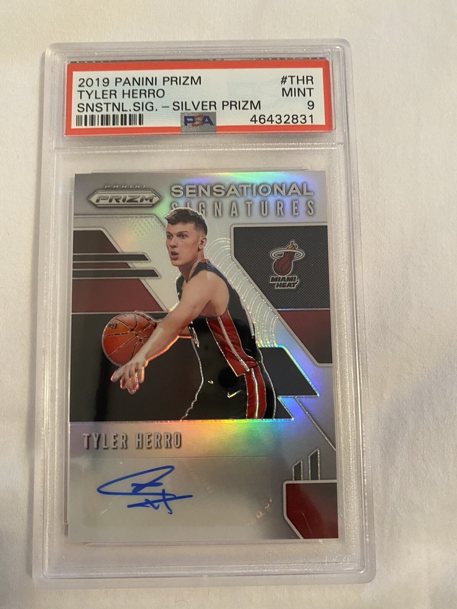 2019-20 Panini Silver Prizm Sensational Tyler Herro RC Rookie AUTO