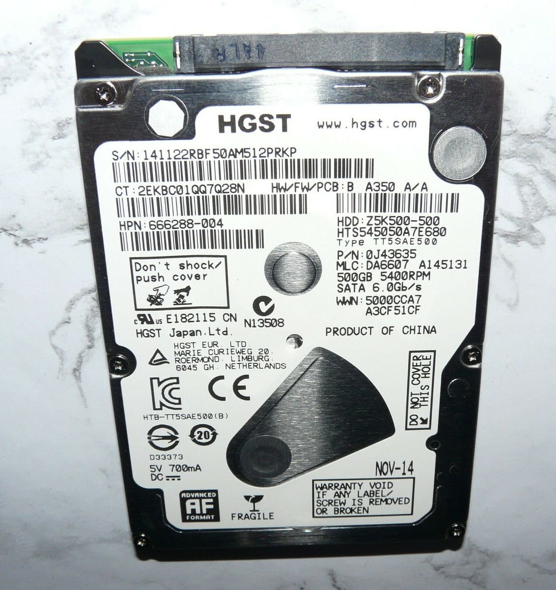 Disque Dur Interne Toshiba 640 Go SATA 2,5 Pouces - Neuf Scellé