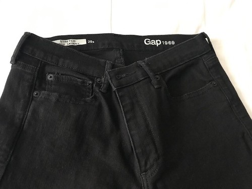GAP-1969 - Jeans/elasticizzati veri skinny - nero opaco -29 corti ottime condizioni 93% COTONE - Foto 3 di 5