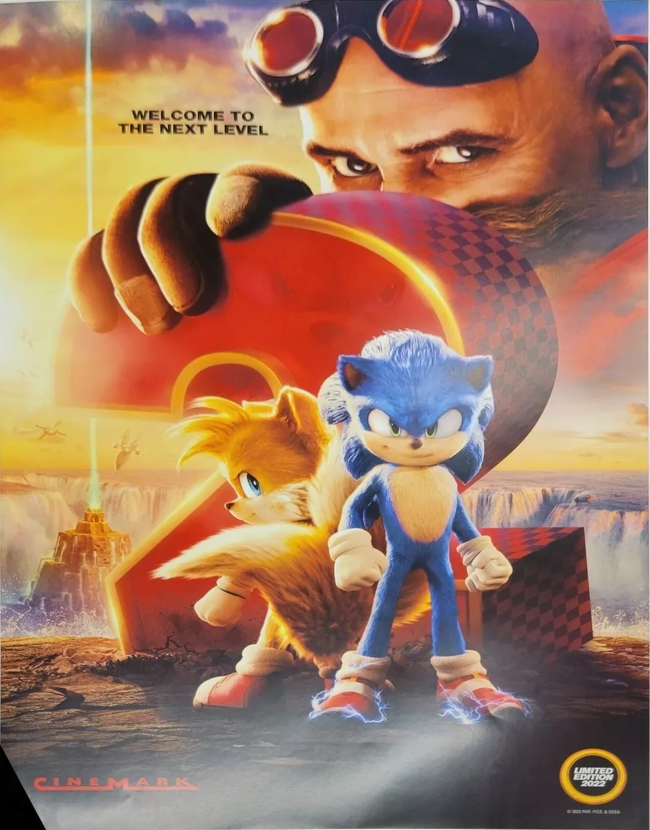 Sonic the Hedgehog 2 Movie Poster Exclusive Limited Edition 