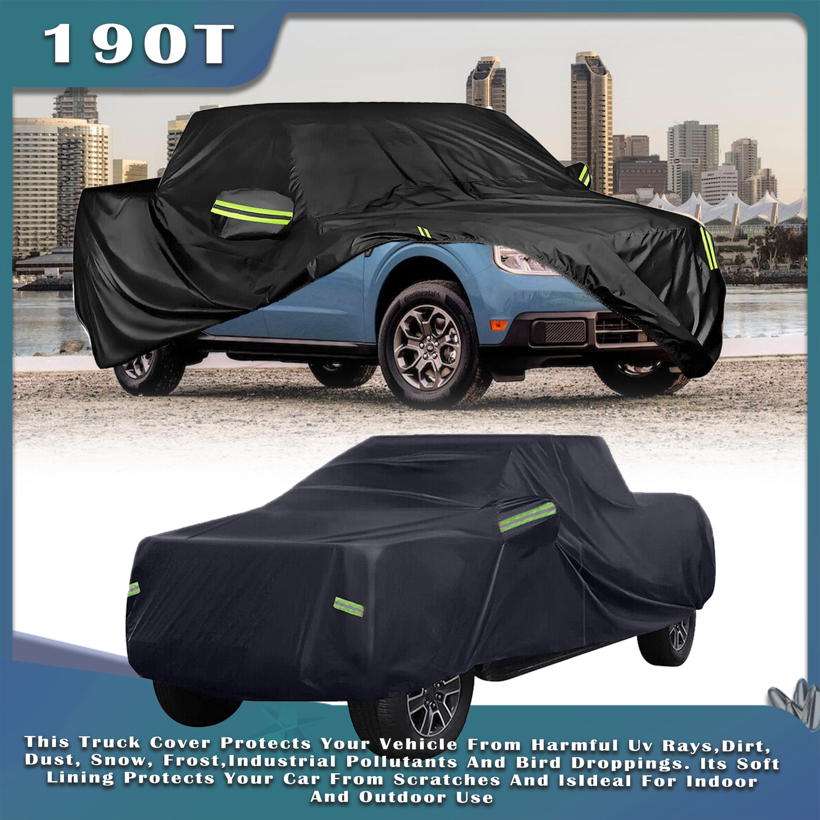 For Ford Maverick 2022 23 Model Pickup Truck Car Cover Waterproof Sun Rain Dust