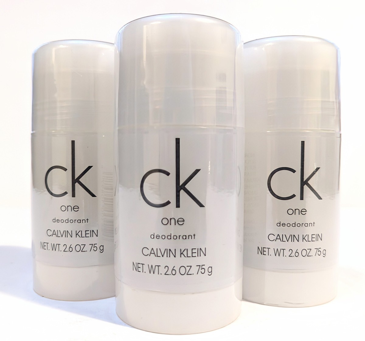 CK one deodorant 3個 3x CK One Deodorant Stick for men, 75ml, Mens deodorant, CK1