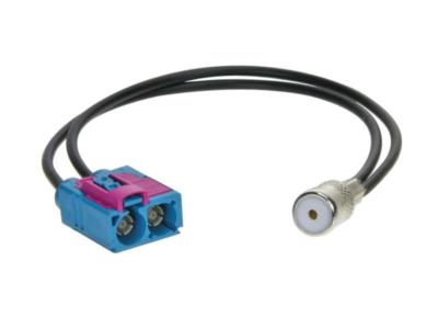 Antennenadapter Doppel-FAKRA  -> ISO Buchse für Audi Seat Skoda VW