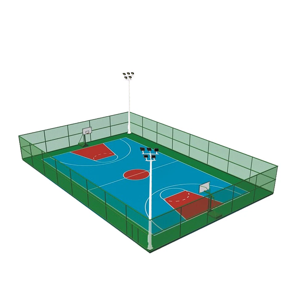 2pcs N Scale 1:160 Playground Street Lights Plaza Lamppost Five-leds 10cm Model - Image 4 of 4