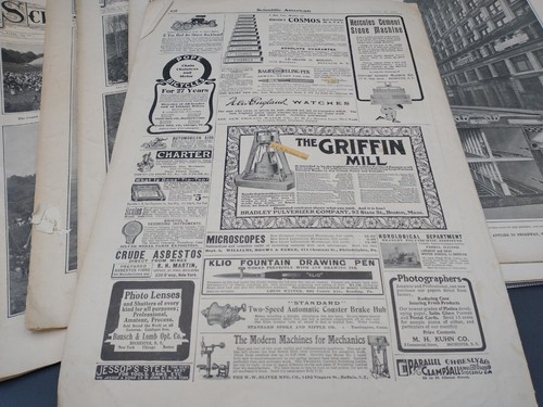9X Vtg Scientific American magazines All from 1905 March-Sep #1666 - Picture 6 of 24