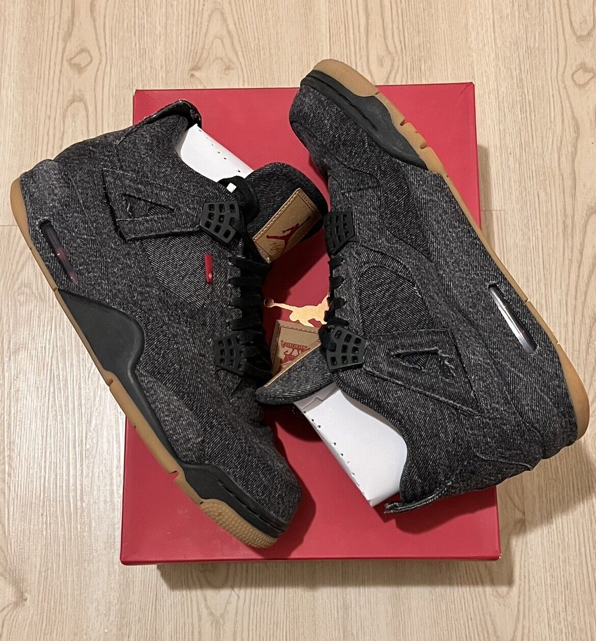 Size 10.5 - Nike Air Jordan 4 Retro Levi’s NRG Bl… - image 2