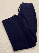 Mandala Equa-Tek Technology Women's Scrubs Size XS Bottom Drawstring Navy Blue