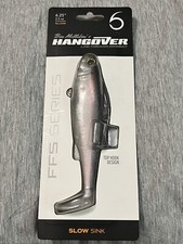 6th Sense Hangover Line Thru Swimbait 6.25" 2.5oz “Smoke 6”  Slow Sink