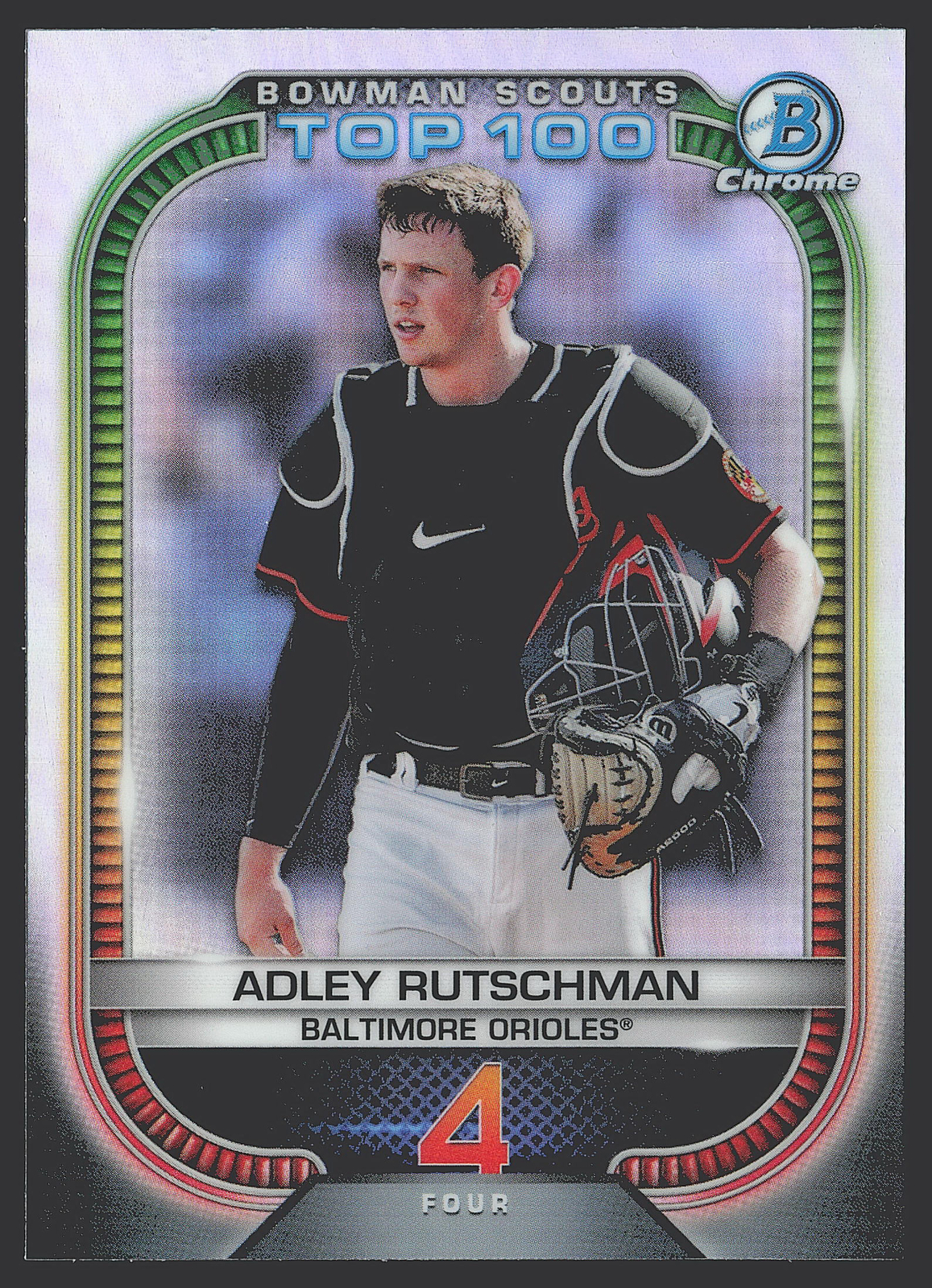 Adley Rutschman #BTP-4 2021 Bowman Baseball Scouts' Top 100