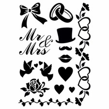 Universal-Schablone -  Hochzeit / Liebe von M...