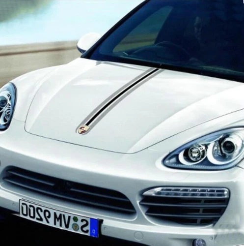 Graphic Car Hood Sticker Decal For Porsche Cayenne Panamera 718 Racing Stripe - Foto 6 di 11