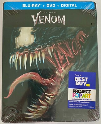 Venom Blu-Ray Steelbook, Best Buy Exclusive, Project Pop Art RARE See Pics