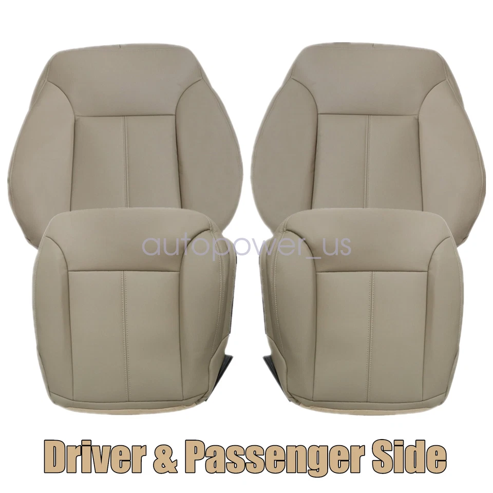 For 2007-2012 Mercedes Benz GL350 GL550 Front Bottom Top Leather Seat Cover Tan Foto 2 de 4