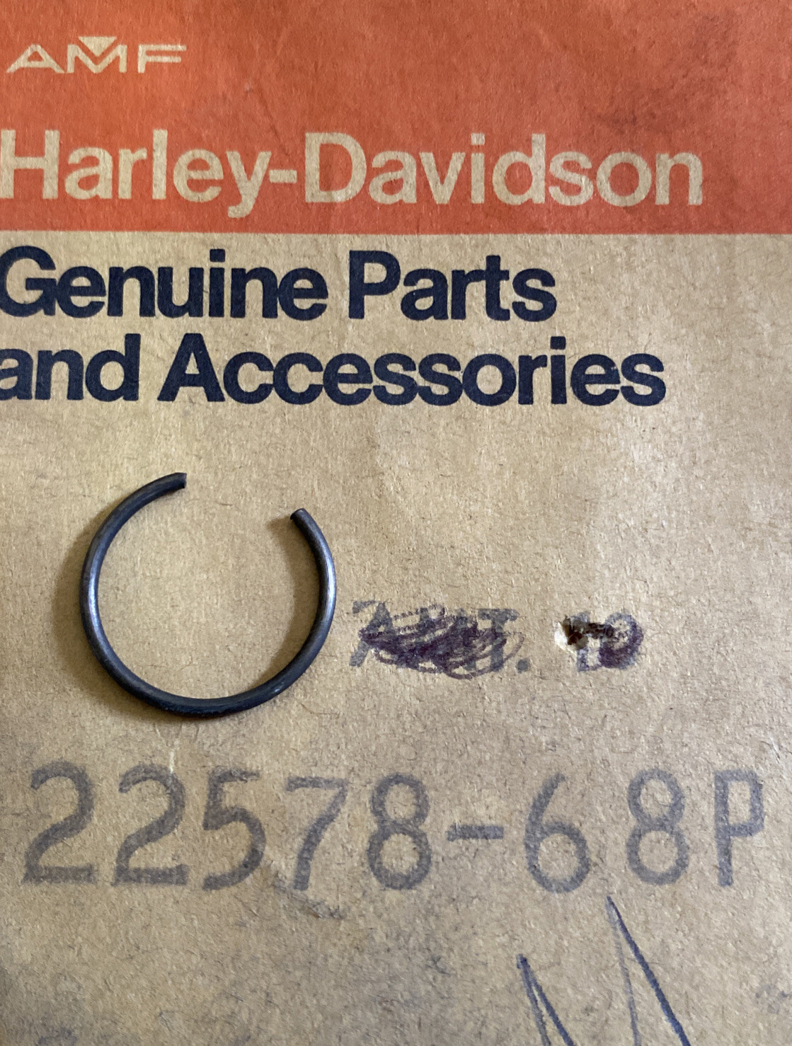 HARLEY DAVIDSON Rapido ML MLS TX125 SX125 NOS PISTON PIN LOCK RING