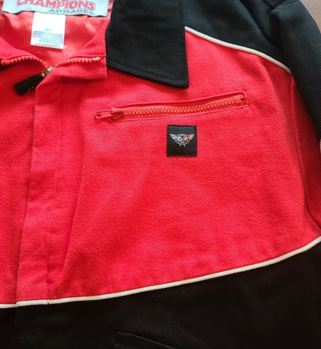 Chevrolet Corvette Jacket Racing Champion Apparel Jacket Mens Size Medium image 3