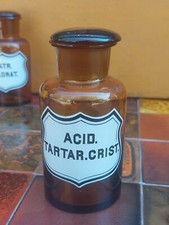 Pharmazieflasche Apotheker Glas Alt Weins&auml;ure Christ Leer