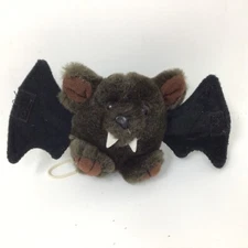 Small 1994 Purr Fection MJC Brown Baby Radar BAT Plush Cushy Critter Hanging 3”
