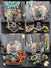 2 lb Wearable Estate Costume Jewelry Mixed Lot Unsorted Reseller Mystery Bag