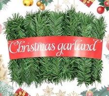 Evergreen Christmas Tree Garland, 3 Pack 16.4Ft/Piece Christmas Decorations
