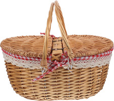 Cestino Da Picnic Grande Cesto Di Vimini Cesti Vuoti Cestini per Regali Vuoti Ce