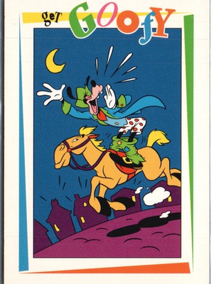 #ad 1992 SkyBox Disney Collector Series 2 #177 Goofy Revere Sounds a Call for Arms $1.99